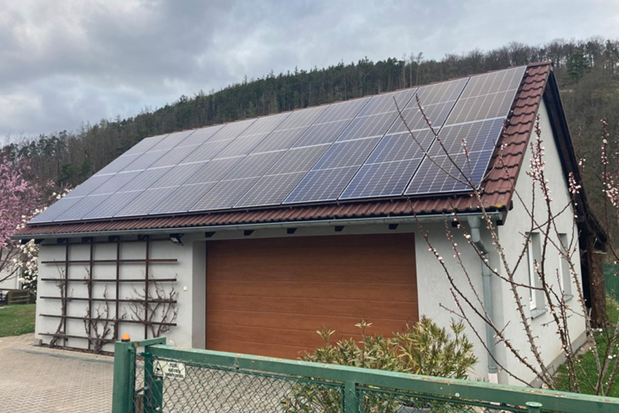 Solární panely Hředle